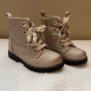 Rachel Zoe Sparkly Gold Toddler Girls Boots